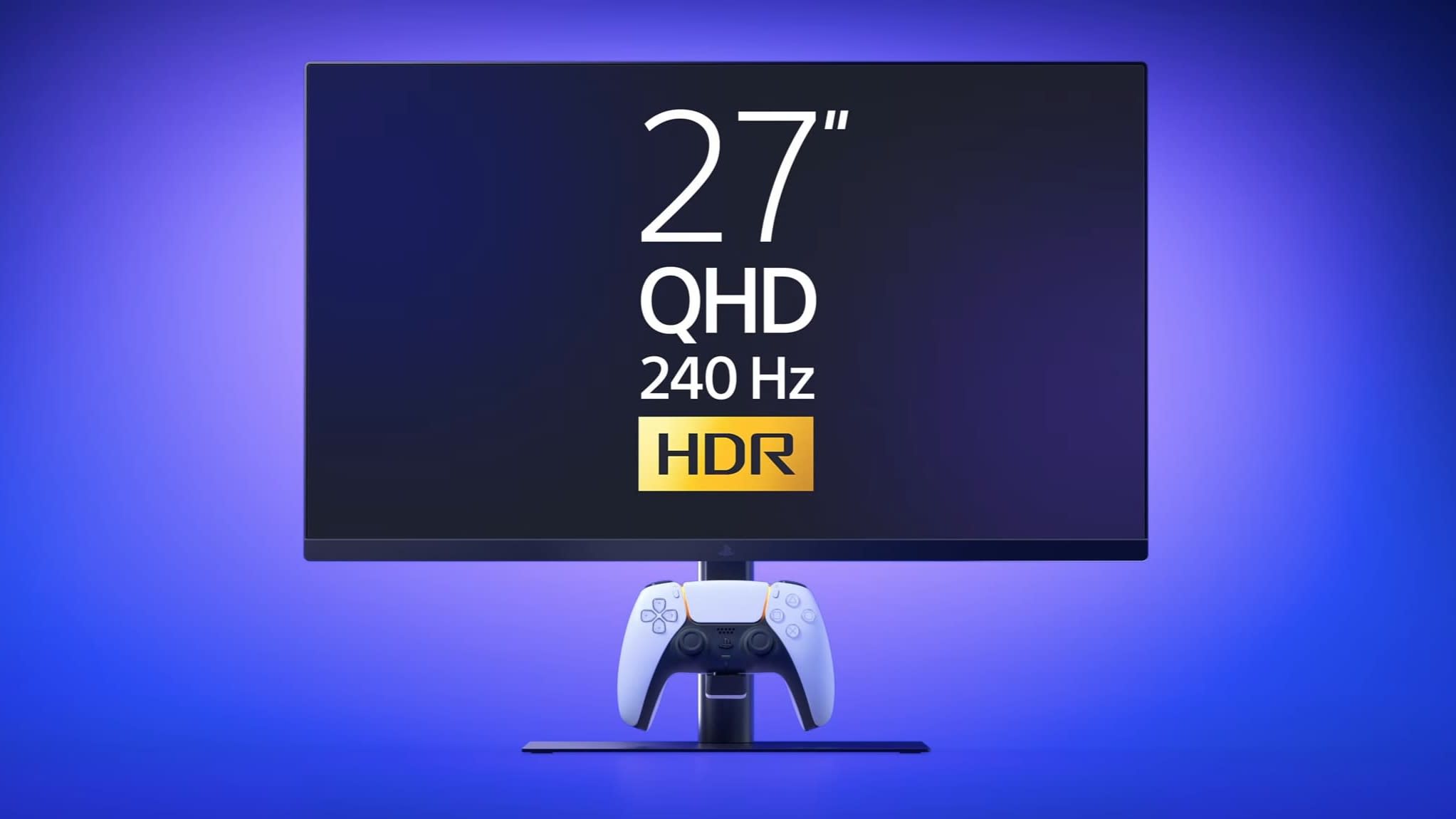 Sony membuat monitor PlayStation 240Hz resmi dengan kait pengisian daya DualSense bawaan