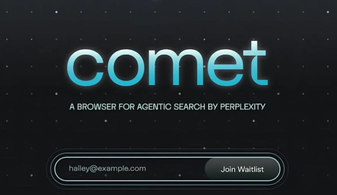 Tampilan aplikasi peramban besutan Perplexity, Comet.