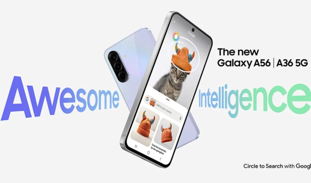 Tampilan Samsung Galaxy A56.
