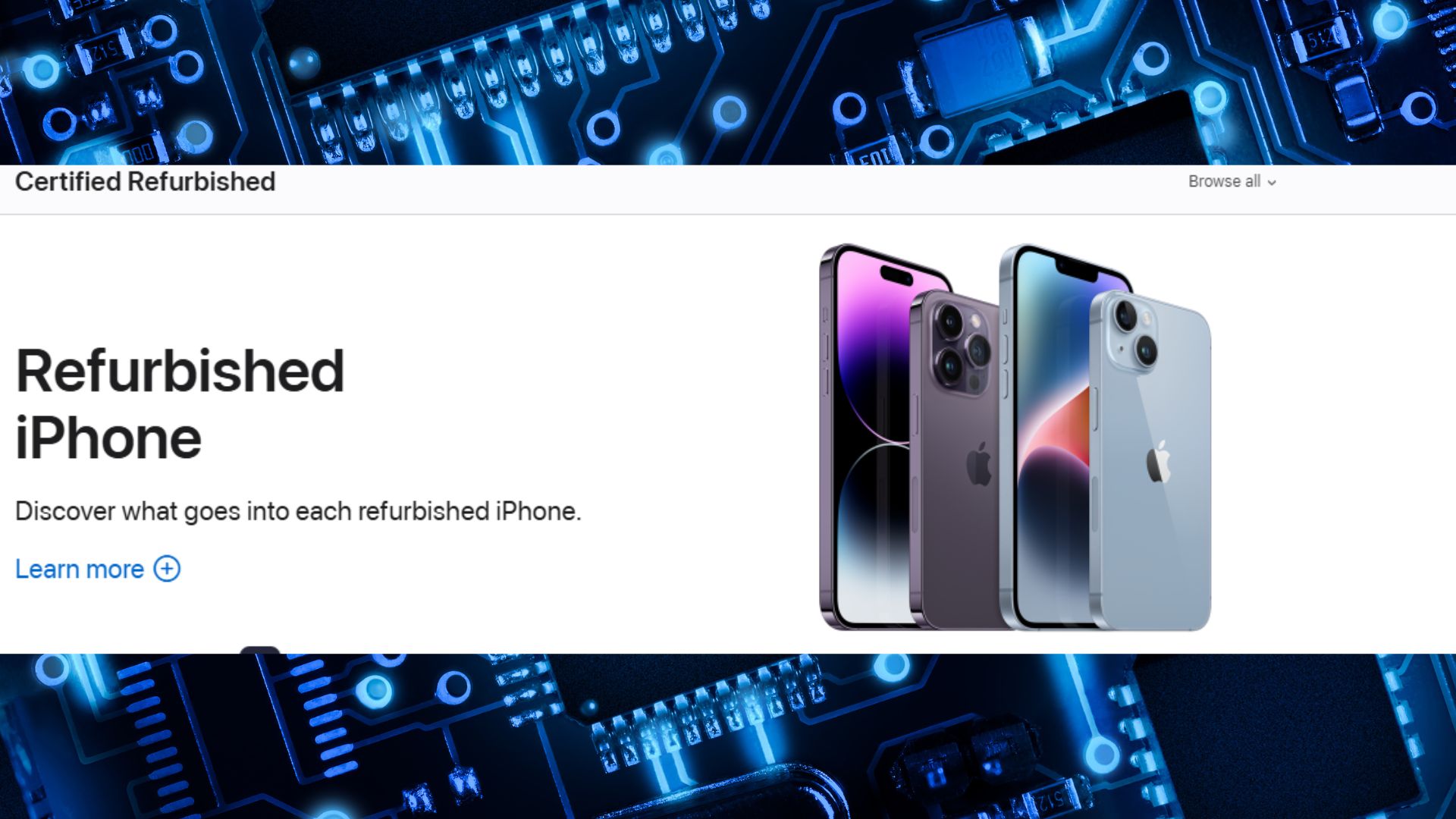 iPhone Refurbished (credit: apple.com)
