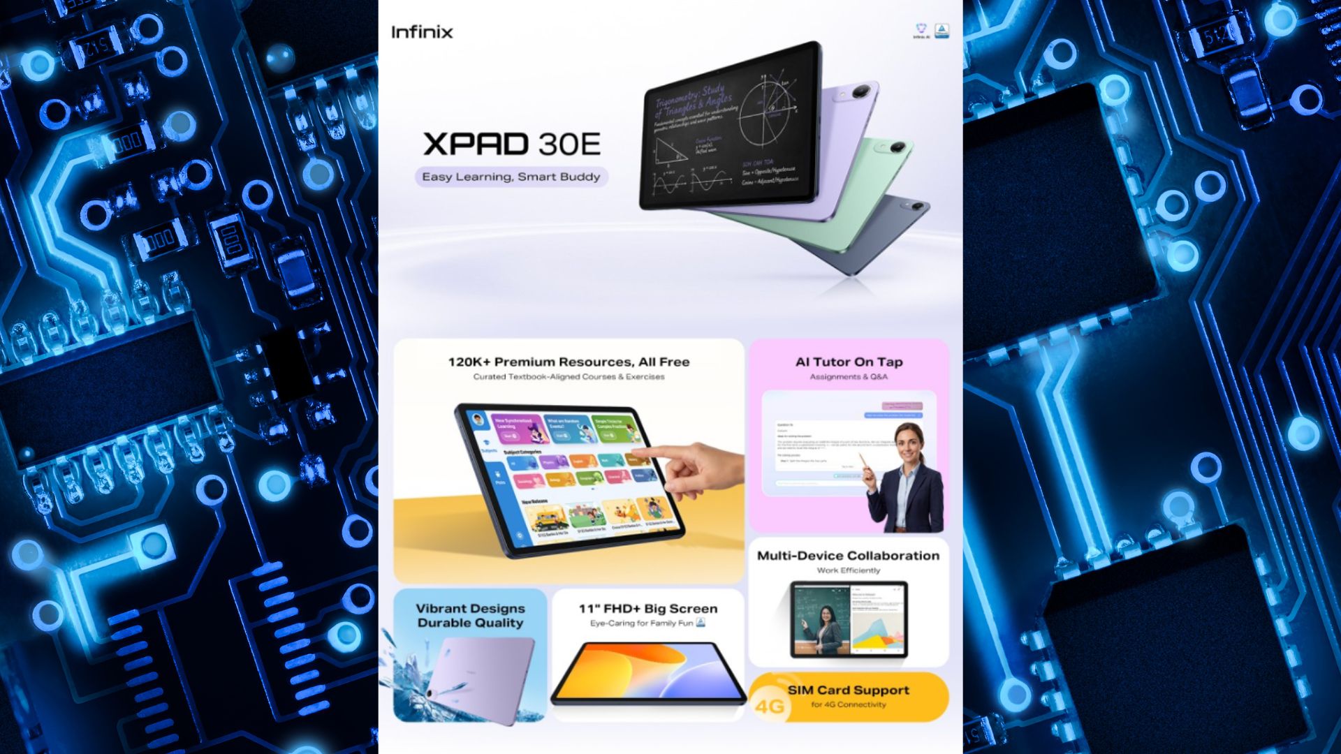 Infinix Xpad 30E (credit: x.com/@Infinix_Mobile)