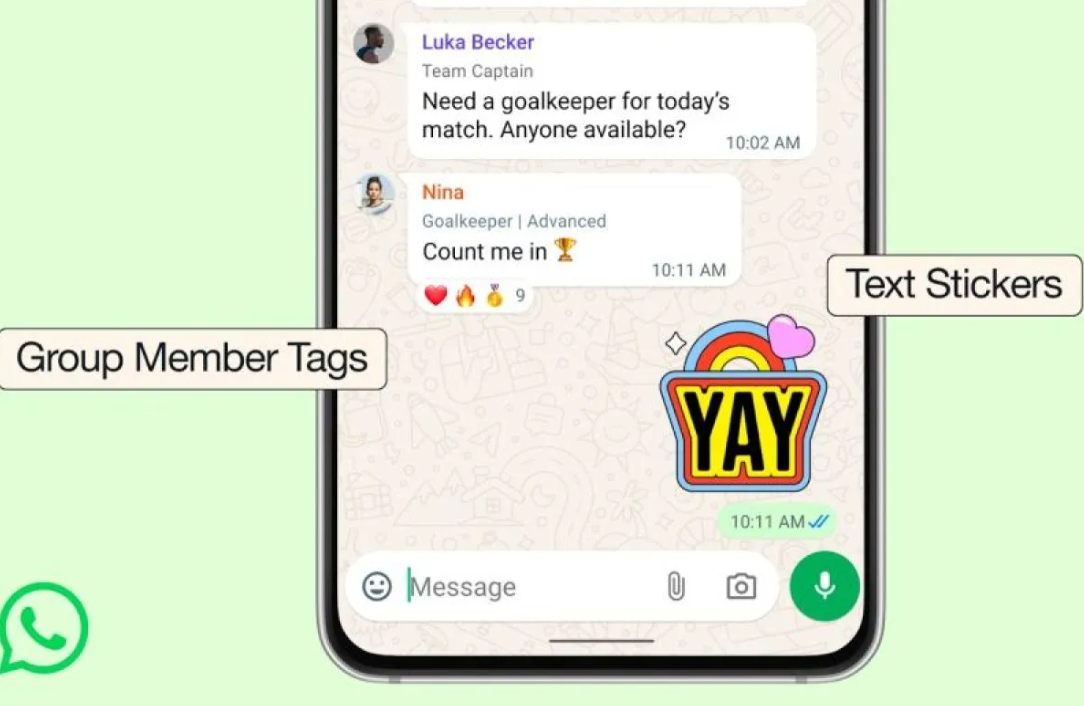 Ilustrasi fitur baru whatsapp yaitu kirim pesan terjadwal.