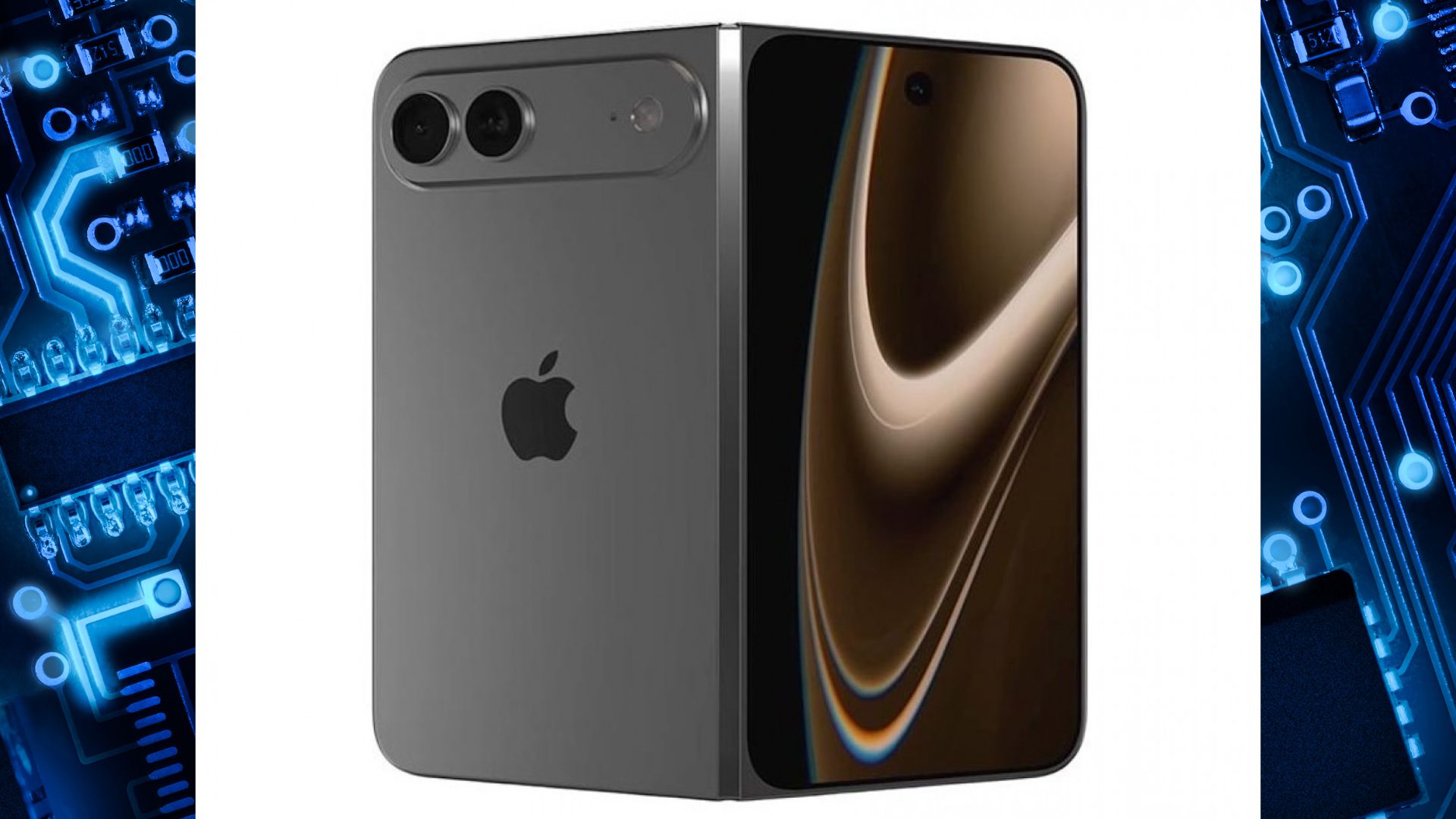 Ilustrasi iPhone Fold (credit: gsmarena.com)