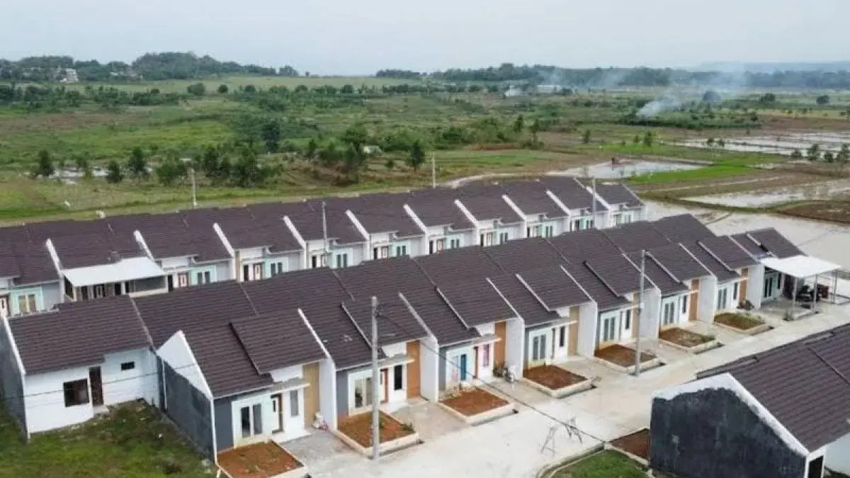Ilustrasi - Deretan rumah subsidi untuk masyarakat.