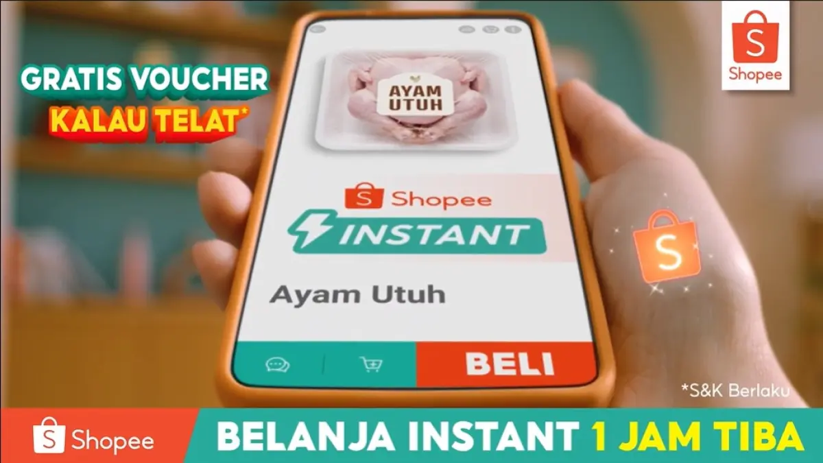 Shopee Belanja Instant 1 Jam Tiba