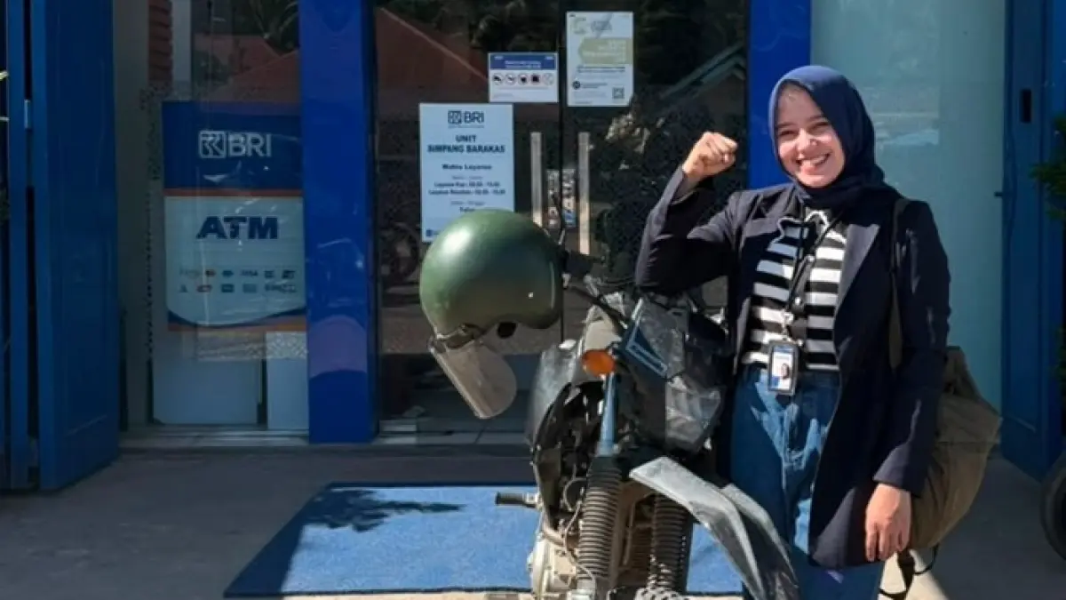 Rani Kanov Rianti Harahap, Mantri BRI yang bertugas di BRI unit Simpang Barakas BO Sibuhuan.
