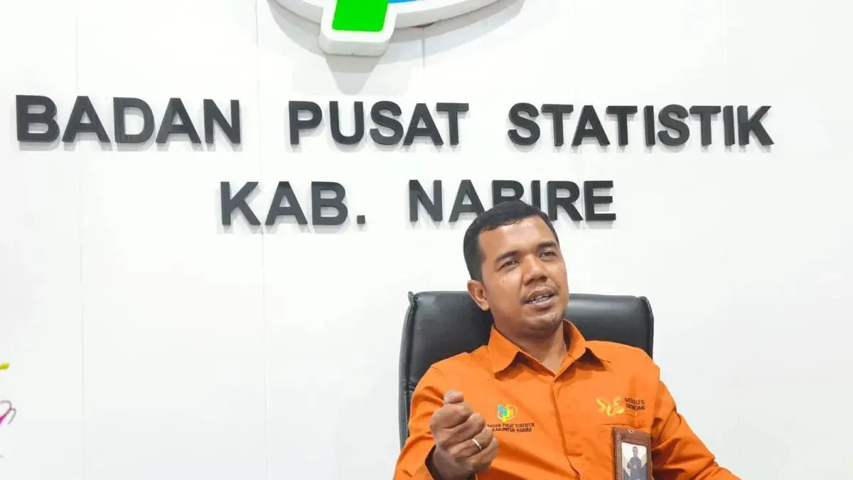Kepala BPS Kabupaten Nabire Dio Ginting. (ANTARA/Ali Nur Ichsan)