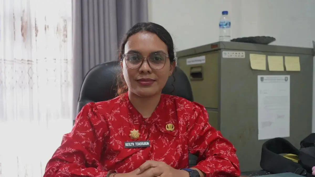 Kepala Distrik Mimika Baru Merlin Temorubun. (ANTARA/Marselinus Nara)
