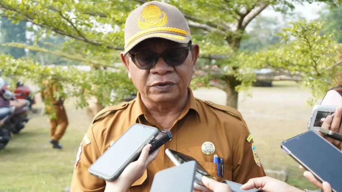 Kepala Dinas Kesehatan  Mimika Godfried Maturbongs. (ANTARA/Marselinus Nara)