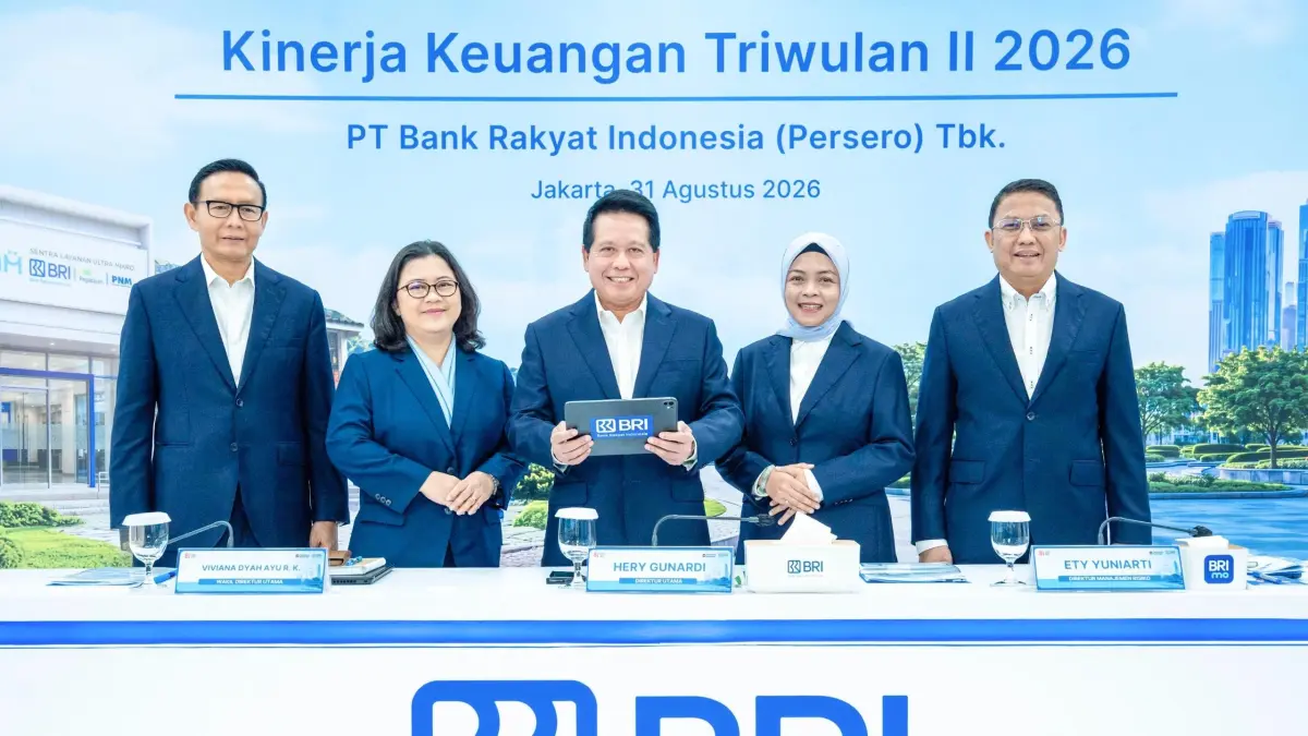 Pemaparan kinerja yang digelar di Kantor Pusat BRI, Jakarta (31/8/2026).