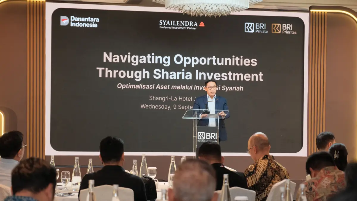 Sharia Wealth Forum 2026 "Navigating Opportunities Through Sharia Investment" yang digelar BRI bersama PT Syailendra Capital, di Shangri-La Hotel, Jakarta (9/9).
