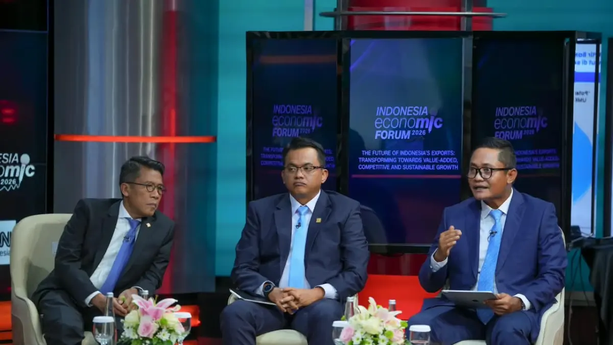 Direktur Commercial Banking BRI Alexander Dippo Paris Y. S. dalam Indonesia Economic Forum 2026 bertema “The Future of Indonesia’s Exports: Transforming Towards Value-Added, Competitive and Sustainable Growth”