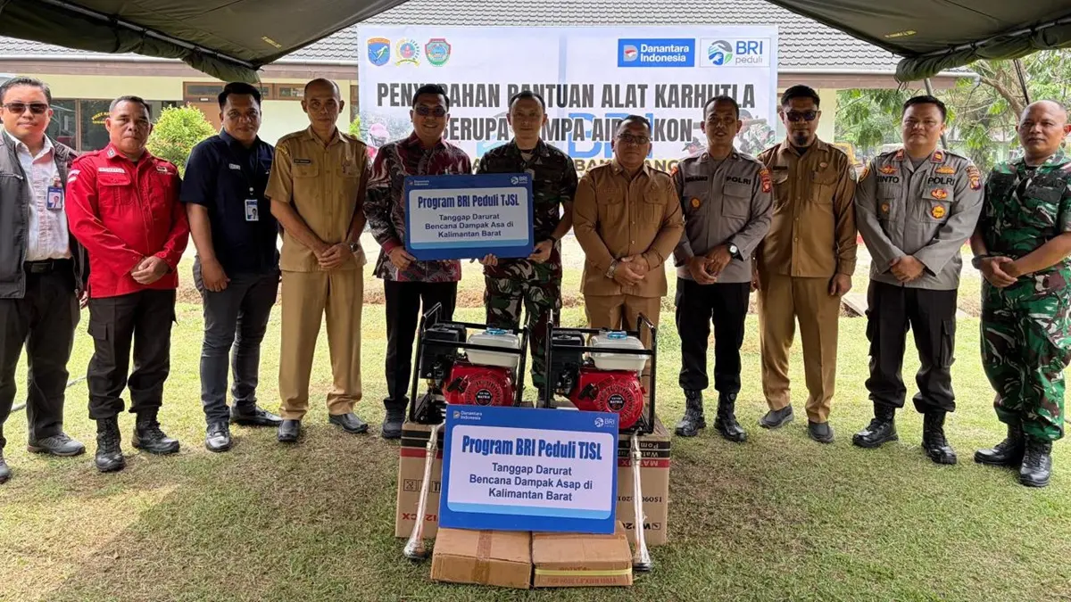 BRI Peduli Salurkan 270 Pompa Air untuk Penanganan Karhutla di Kalimantan Barat