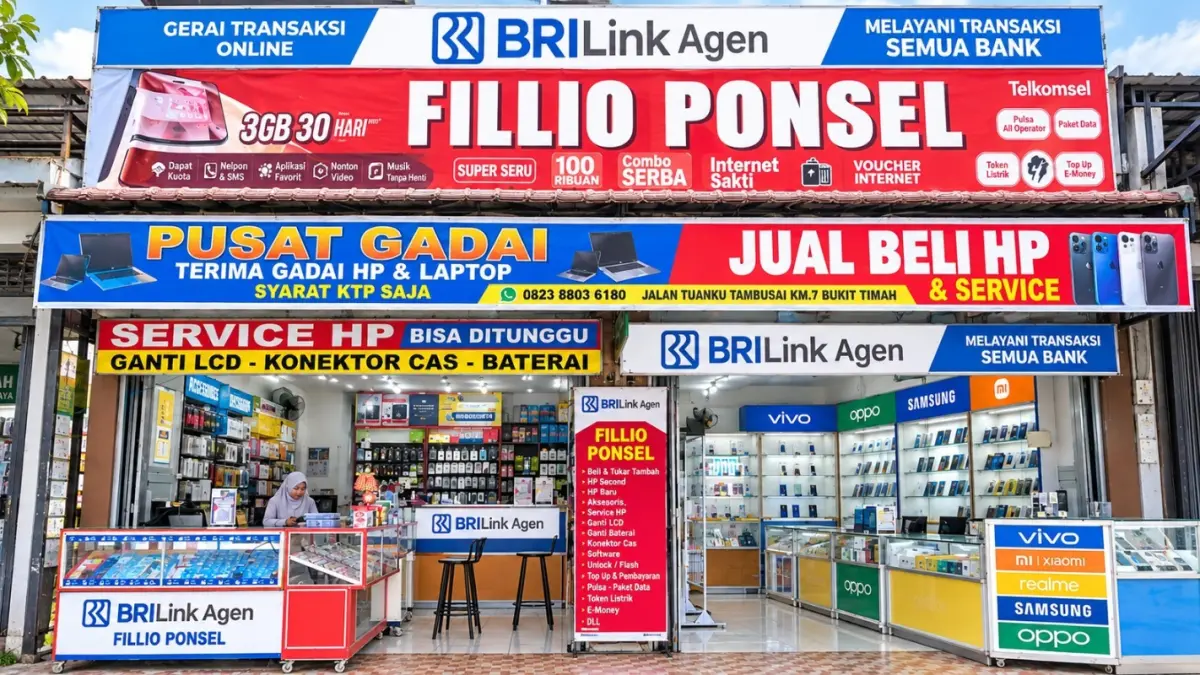 BRILink Agen BRI Bantu Pedagang Dumai Lancarkan Transaksi dan Jaga Stok Barang Dagangan