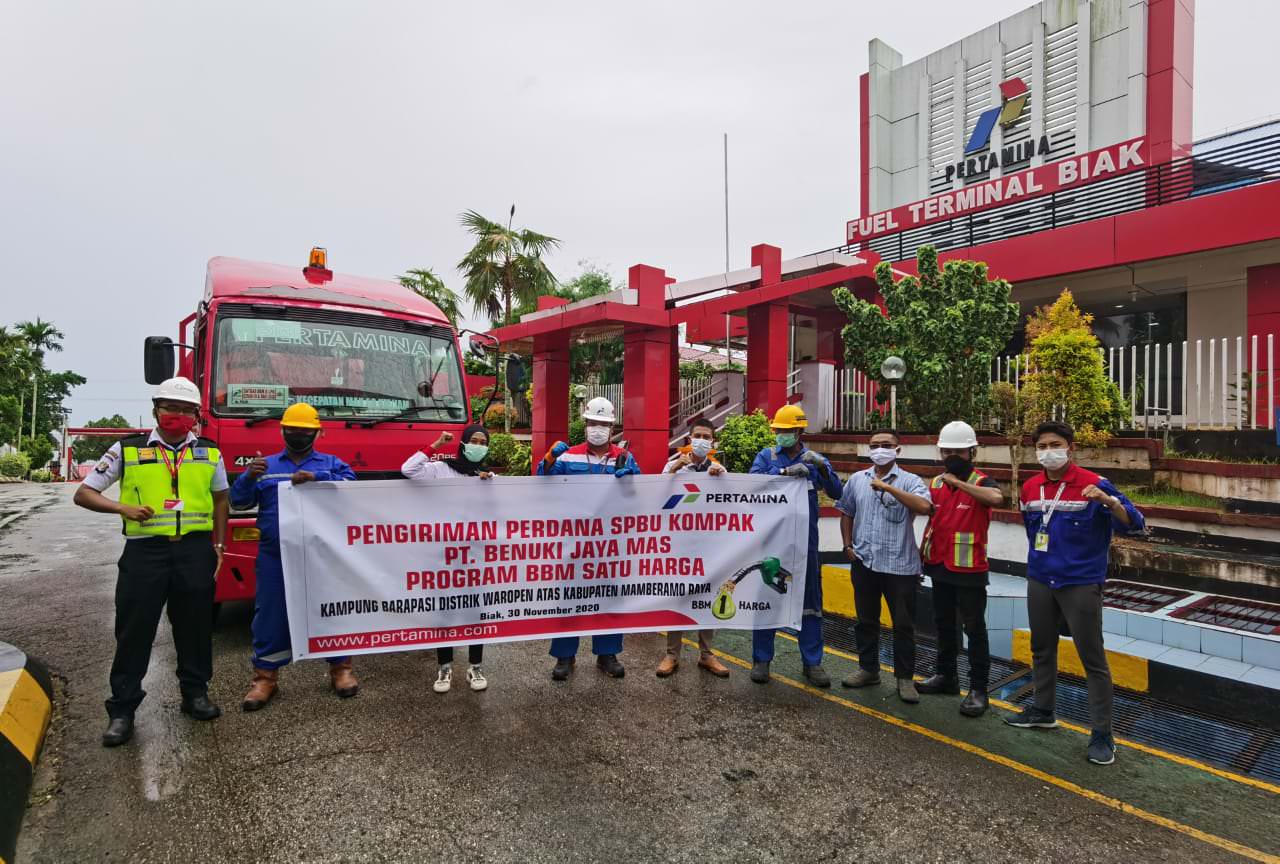 DEMI NEGERI: Pertamina (Persero) MOR VIII Maluku Papua tahun ini menambah 44 titik SPBU Satu Harga untuk menjawab kebutuhan konsumen.
