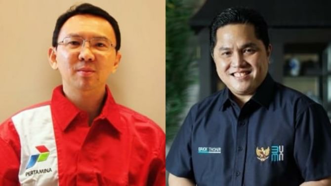 Ahok dan Erick Thohir.