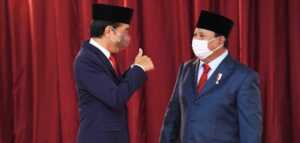 Presiden Jokowi dan Prabowo Subianto. Foto BPMI Setpres