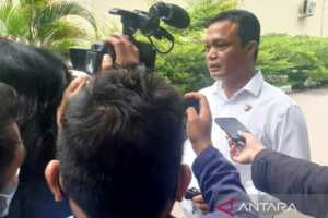 Direktur Kriminal Umum (Dirkrimum) Polda Gorontalo Kombes Pol Nur Santiko memberikan keterangan pers kepada wartawan. ANTARA/HO-Polda Gorontalo