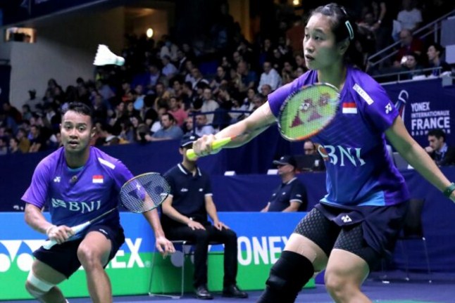 Rehan Naufal Kusharjanto/Lisa Ayu Kusumawati lolos ke semifinal Hylo Open 2022. (Humas PP PBSI)