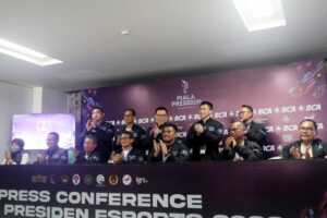 Konferensi pers pembukaan Main Event Piala Presiden Esports 2022 (Istimewa)