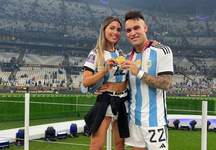 Agustina Gandolfo mengandung anak kedua dari pasangannya, striker Inter Milan dan timnas Argentina Lautaro Martinez. (INSTAGRAM @AGUS.GANDOLFO)