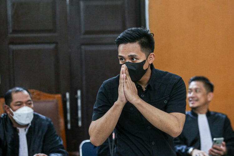Terdakwa kasus pembunuhan berencana Brigadir Yosua Hutabarat, Richard Eliezer bersiap menjalani sidang lanjutan di Pengadilan Negeri Jakarta Selatan, Jakarta, Kamis (2/2/2023). Sidang tersebut beragendakan pembacaan duplik oleh penasihat hukum terdakwa. (