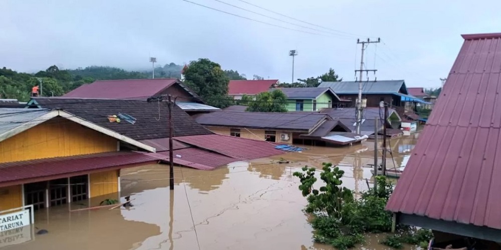 KP MAKAN KORBAN: Selain memberikan dampak pada 1.761 rumah, banjir yang terjadi di Mahakam Ulu juga memakan satu korban jiwa.