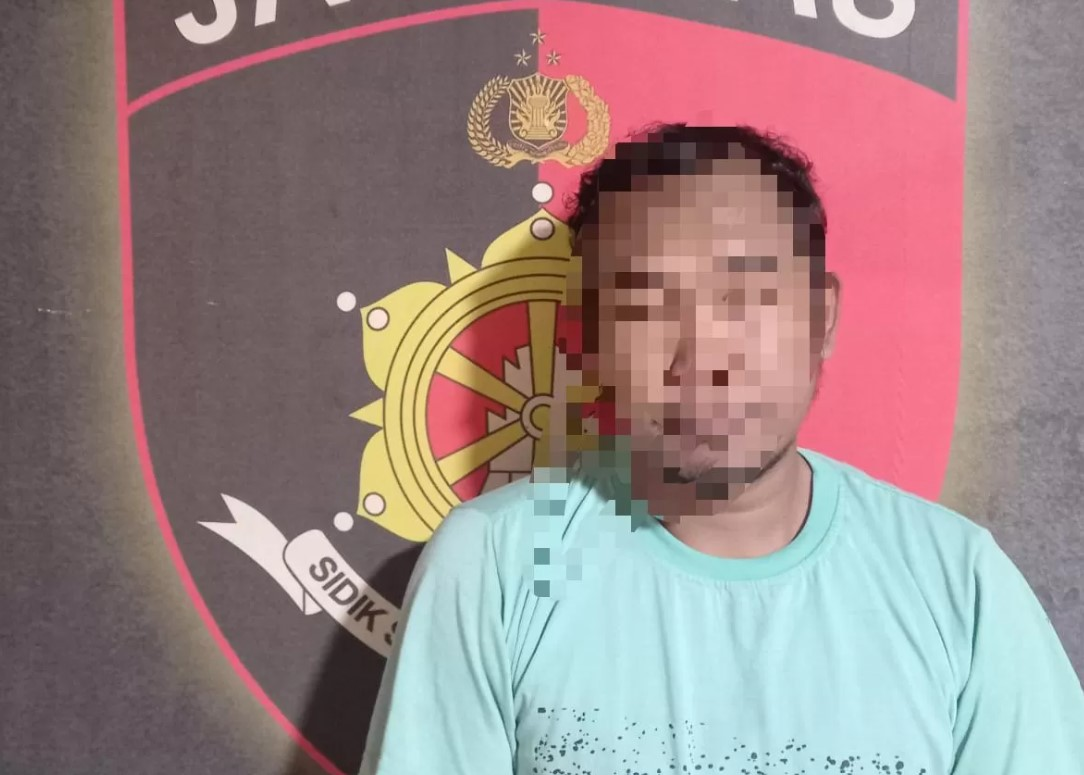 Dokumentasi Polsek Balikpapan Utara DIAMANKAN : MI (30) harus berususan dengan polisi karena melakukan aksi pencurian dengan kekerasan.