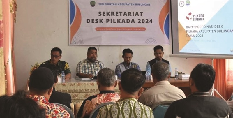 RAKOR : Pemkab Bulungan bersama KPU dan Bawaslu Bulungan gelar rakor desk pilkada.