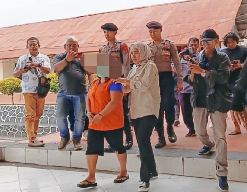 K SUNARDI/KP PENGANIAYAAN: Ibunda Amel berinisial RY ditetapkan sebagai tersangka kasus penganiayaan bukan pembunuhan.
