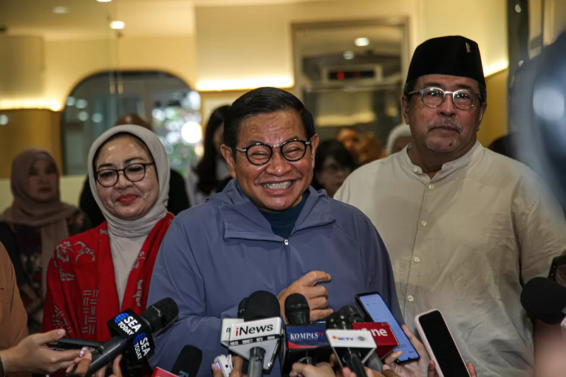 FENOMENAL: Bakal Cagub dan Cawagub Jakarta, Pramono Anung&nbsp; dan Rano Karno&nbsp; . (Hanung Hambara/Jawa Pos)