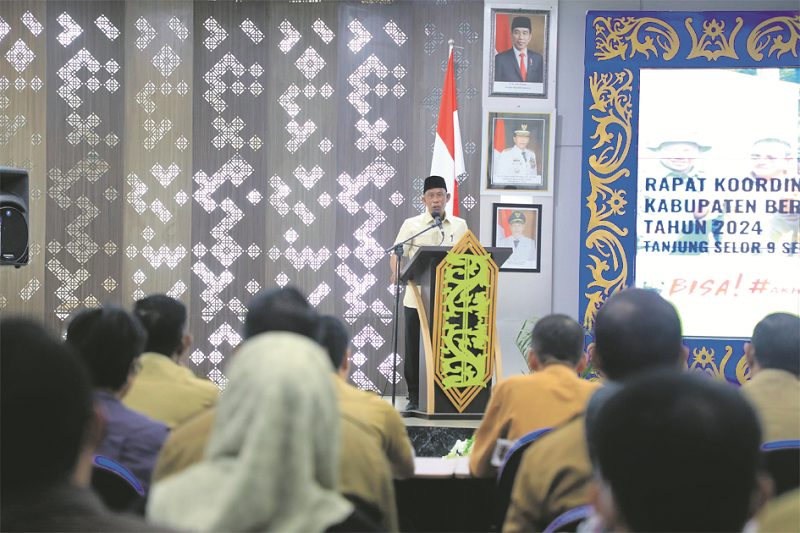 ISTIMEWA KEMANDIRIAN: Bupati Bulungan, Syarwani memberikan arahan kepada 74 desa terkait pelaksanaan program TAKE.