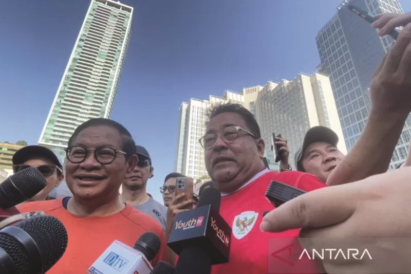 JANJI: Calon Gubernur DKI Jakarta Pramono Anung dan wakilnya Rano Karno siap mengurai kemacetan di Jakarta. (ANTARA/Lifia Mawaddah Putri)