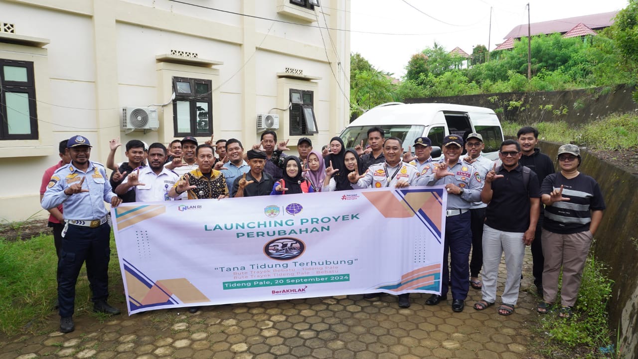 SOPIAN/RADAR TARAKAN UJI COBA: Launching proyek perubahan Tana Tidung Terhubung.