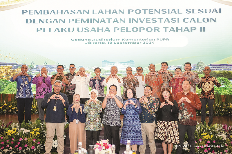 HUMAS OTORITA IKN ARAHAN PRESIDEN : Kegiatan Pembahasan Lahan Potensial sesuai dengan Peminatan Investasi Para Calon Pelaku Usaha Pelopor di Gedung Auditorium Kementerian Pekerjaan Umum dan Perumahan