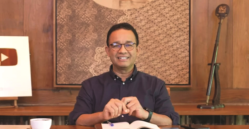 BERI SARAN: Anies Baswedan menyampaikan kepada para pendukungnya agar tidak terburu-buru menentukan sikap terhadap salah satu paslon di Pilgub Jakarta. (YouTube Anies Baswedan)