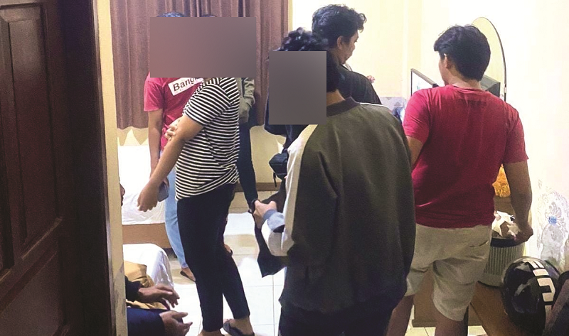 MENINGKAT: Personel PPA Polresta Bulungan saat melaksanakan operasi pekat.