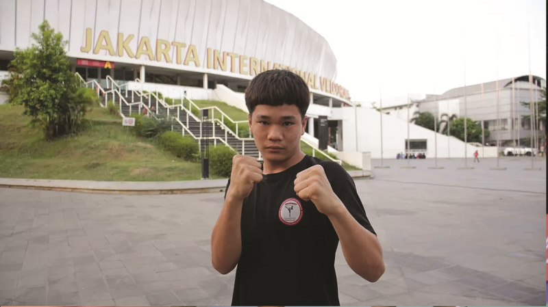 DOK PB PERTACAMI MUDA: Jerico Moi Tambunan, atlet Pelatnas PB Pertacami U-18, yang akan mewakili Indonesia di GAMMA MMA World Championships 2024.