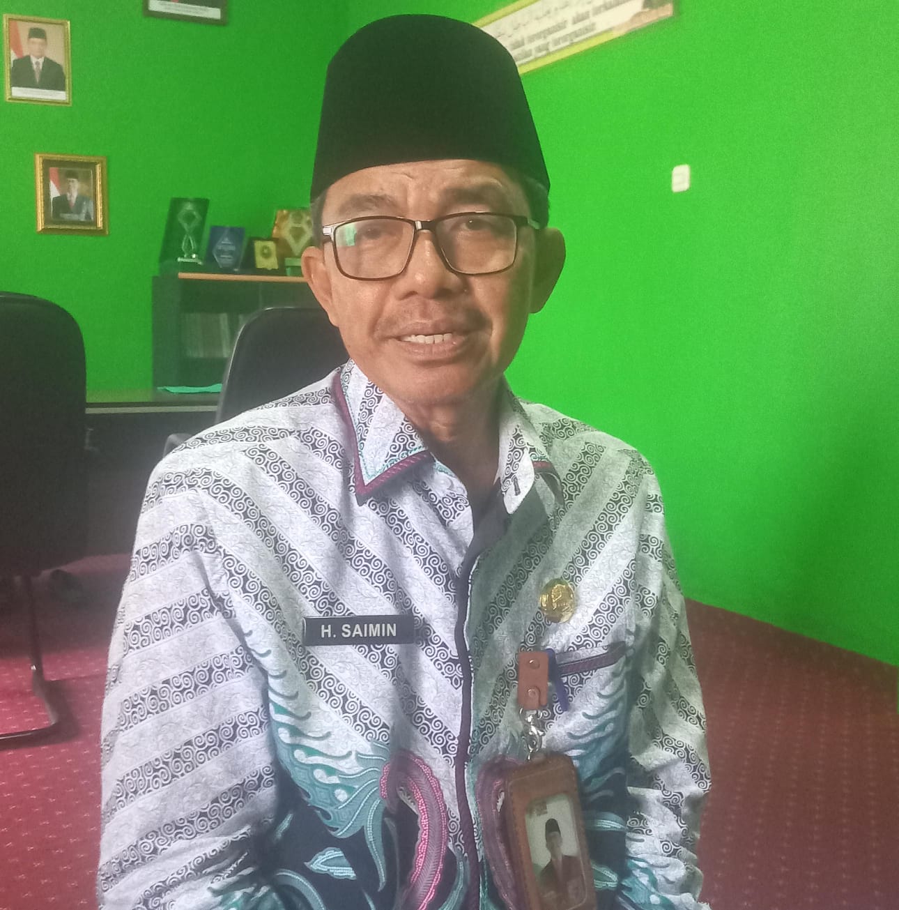 Kepala Kemenag H. Saimin