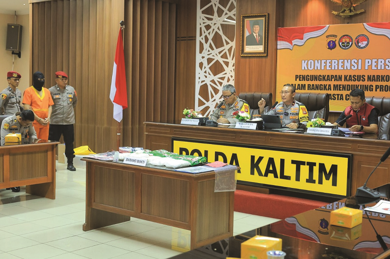 Muhammad Fuad/KP BARANG HARAM: Selama Januari hingga November 2024, total ada 91 kilogram sabu disita oleh jajaran Polda Kaltim. Perang terhadap narkoba terus ditabuh Polda Kaltim. Sejumlah sabu-sabu.