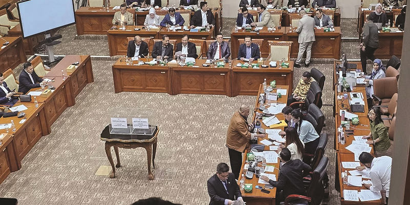 PILIH CAPIM: Komisi III DPR RI menggelar voting untuk memilih 5 calon pimpinan (capim) dan Dewan Pengawas (Dewas) periode 2024-2029.