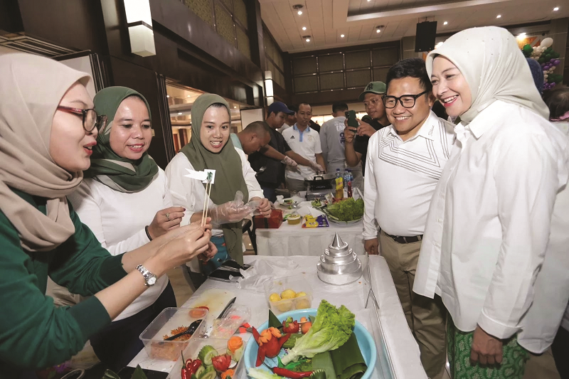ILUSTRASI: Menyambut Harlah Partai Kebangkitan Bangsa (PKB), DPP Perempuan Bangsa menggelar lomba masak nasi goreng dan merias tumpeng.