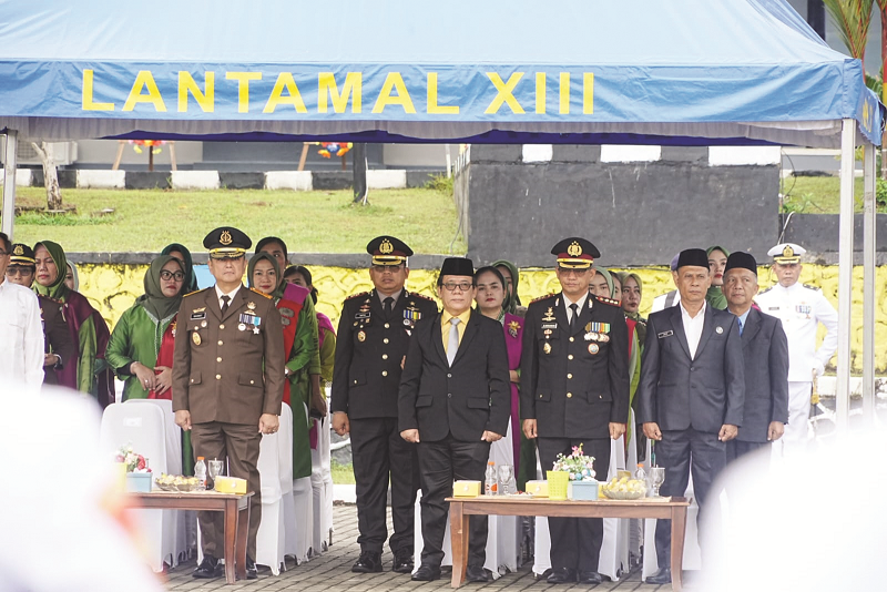 ISTIMEWA MOMENTUM: Pelaksanaan upacara HUT Armada RI 2024 di Tarakan, Kamis (5/12/2024).