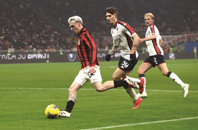 INT IMBANG: AC Milan harus mendapatkan 1 poin usai Ditahan imbang Genoa 0-0.