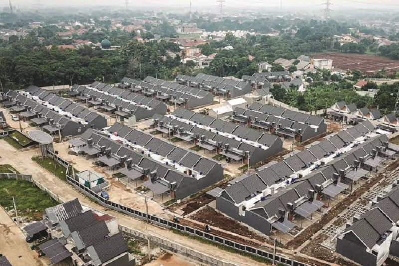 Int DIGENCARKAN: Program pembangunan 3 juta rumah diharapkan dapat menekan angka kemiskinan sebesar 1,8 persen di tahun depan.