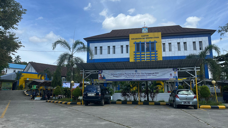 KP TERPADAT DI KOTA MINYAK: Kantor Kecamatan Balikpapan Utara. Dengan jumlah penduduk yang semakin padat di wilayah ini, Pemkot Balikpapan akan melakukan kajian rencana memekarkan kecamatan ini.