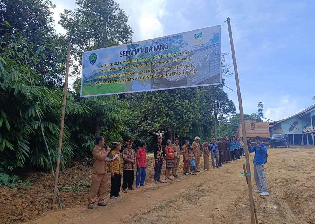Istimewa STUDI: Bertempat di Desa Bunau, Kecamatan Sekatak, dilaksanakan kegiatan studi kelayakan bagi Komunitas Adat Terpencil (KAT).