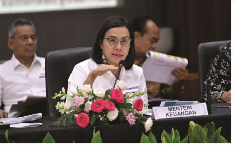 APBN: Menteri Keuangan Sri Mulyani mengatakan penerimaan negara di APBN 2024 tak capai target. (Kemenkeu)