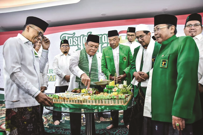 TRANSFORMASI: Plt Ketua Umum PPP Muhamad Mardiono dalam tasyakuran Harlah 52 PPP di DPP PPP, Jalan Diponegoro, Jakarta Pusat, Minggu (5/1). (Istimewa)