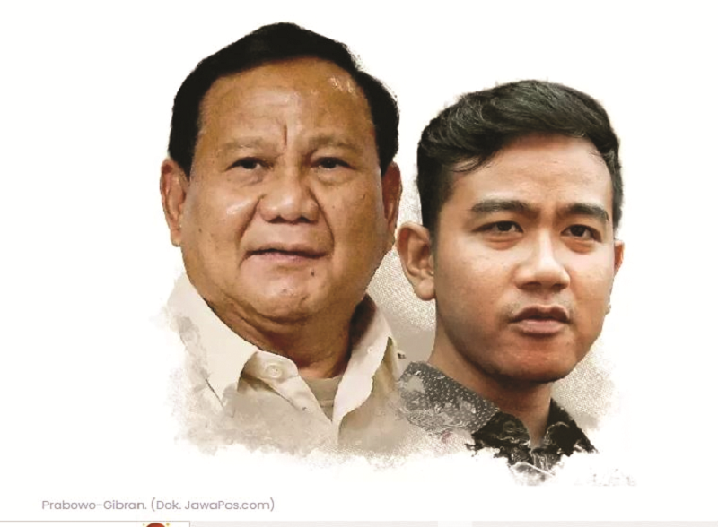 DISURVEI: Jelang 100 hari kerja Presiden RI Prabowo Subianto dan Wakil Presiden RI Gibran mayoritas publik menilai puas dengan beberapa catatan. (Dok. JawaPos.com)